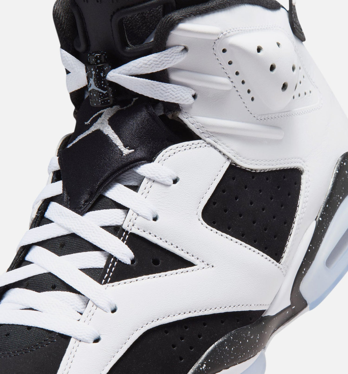 Air Jordan 6 Retro Black and White Men's Sneakers - Black/White