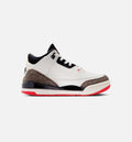 Air Jordan 3 Retro Sail and University Red Preschool Sneakers - Sail/Black/University Red/Pale Ivory