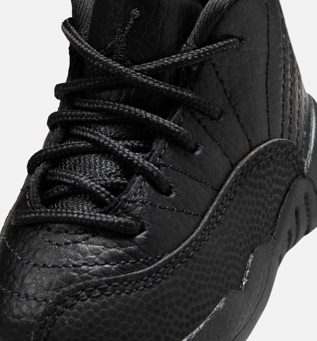 Air Jordan 12 Retro Bloodline Infant/Toddler Sneakers - Black/Varsity Red
