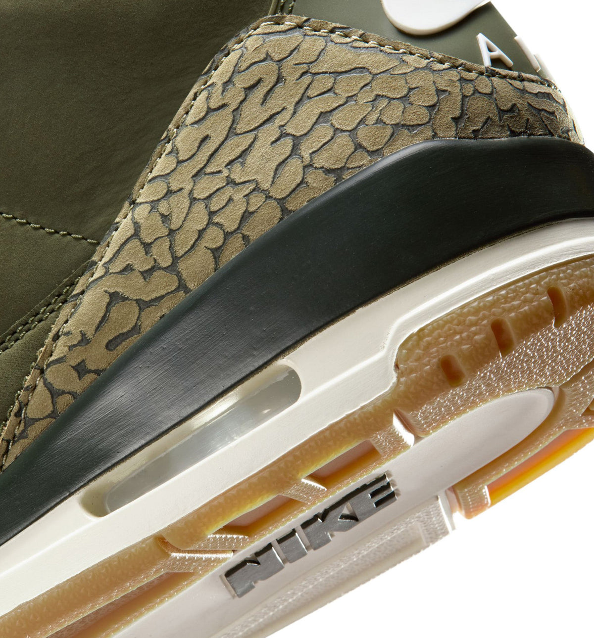 Air Jordan 3 Retro Medium Olive Men's Sneakers - Medium Olive/Sequoia/Neutral Olive/Sail/Total Crimson