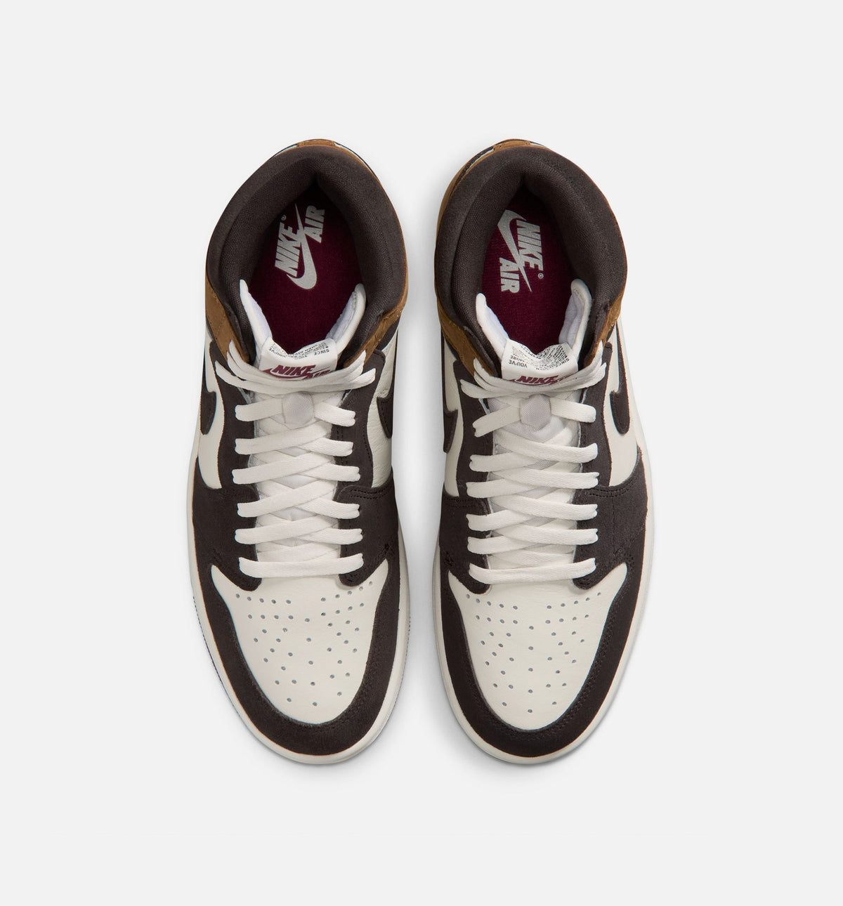 Air Jordan 1 Retro High OG Love Letter Men's Sneakers - Shadow Brown/Team Red/Light British Tan