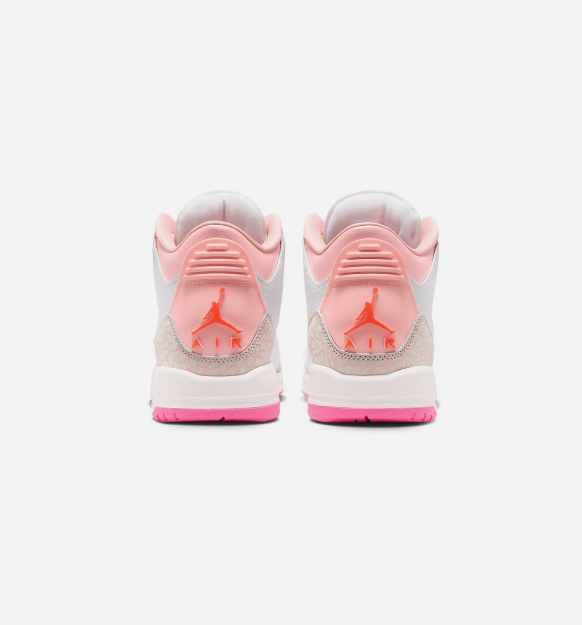 Air Jordan 3 Retro Spring Flowers Grade School Sneakers - Pearl Pink/Pink Bloom/Pink Glow/Hyper Orange