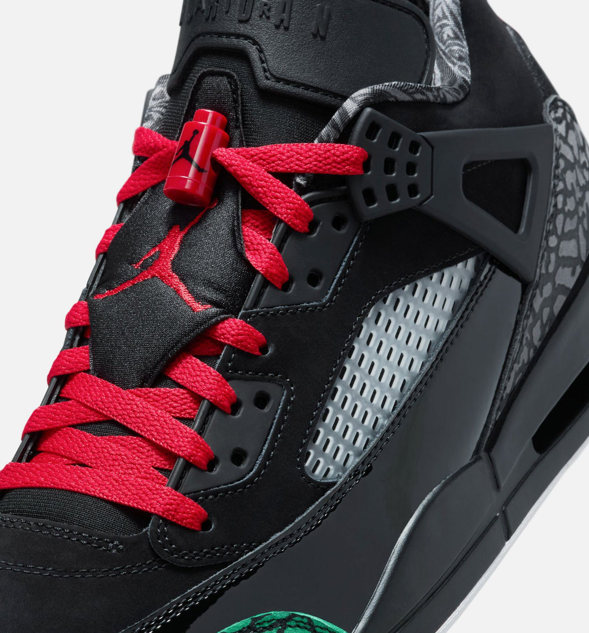 Spizike Low Men's Sneakers - Black/Classic Green/White/Varsity Red