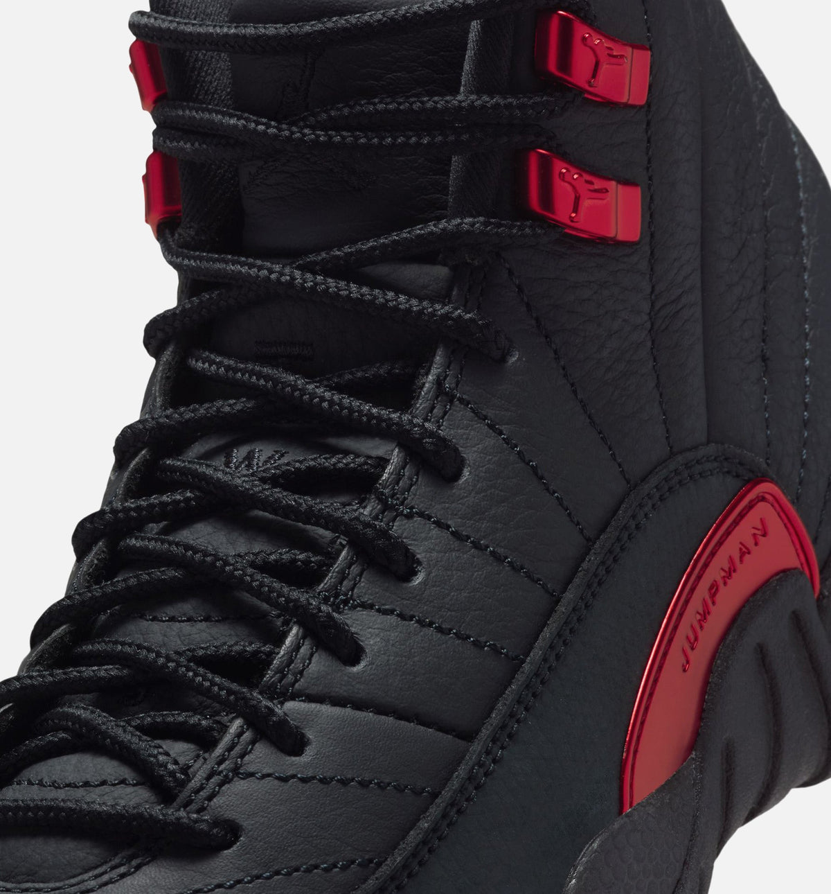 Air Jordan 12 Retro Bloodline Grade School Sneakers - Black/Varsity Red