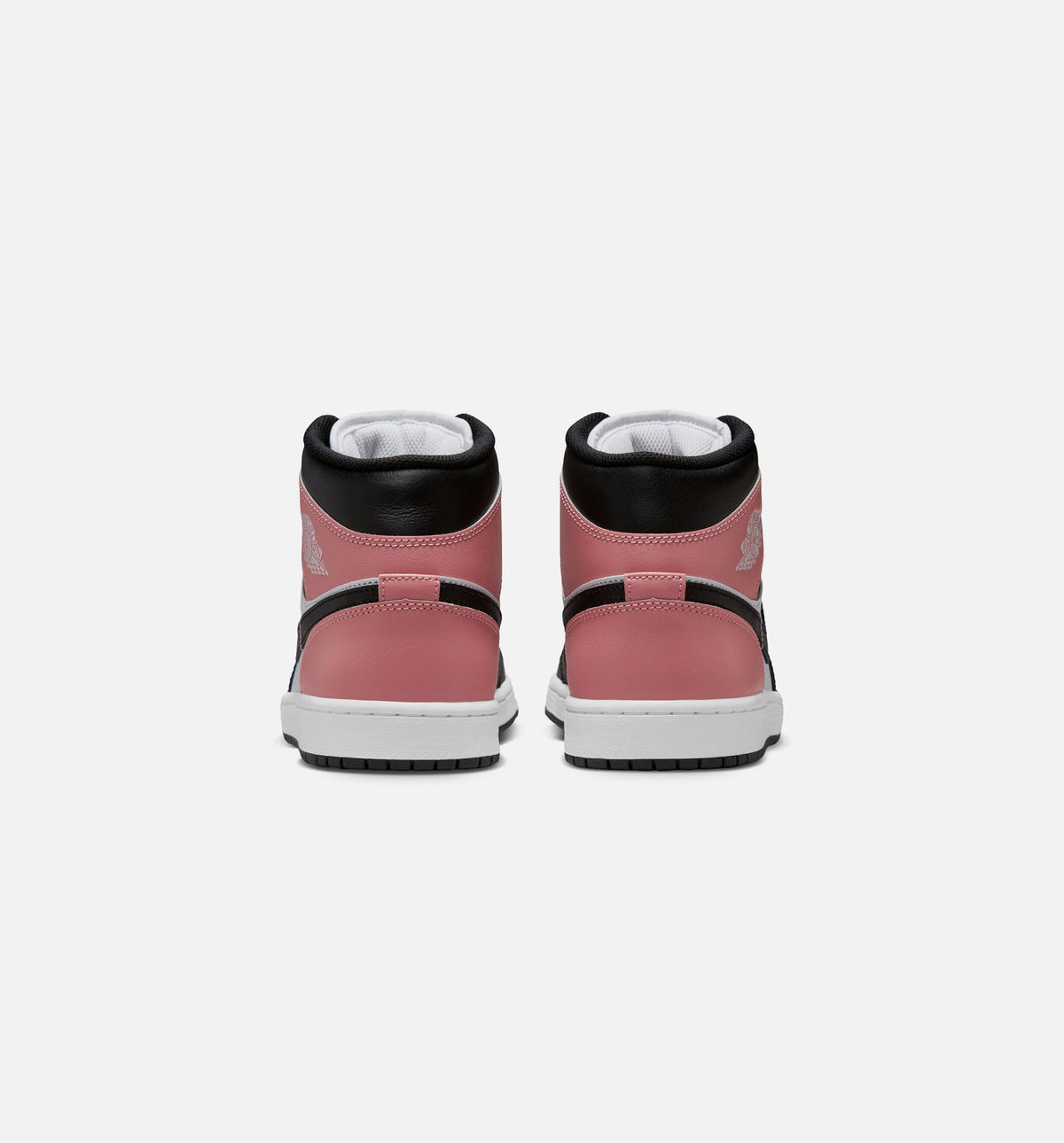 Air Jordan 1 Mid Men's Sneakers - White/Rust Pink/Black