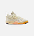 Air Jordan 4 Retro Birds of Paradise Women's Sneakers - Coconut Milk/Metallic Gold/Muslin/Bright Mango/Sundial/Black