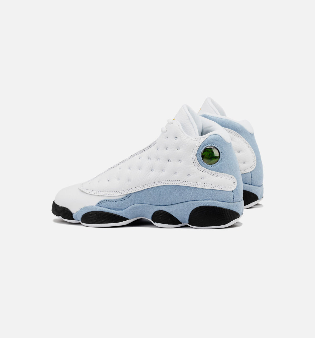 Air Jordan 13 Retro Blue Grey Grade School Sneakers - White/Blue Grey/Black/Yellow Ochre