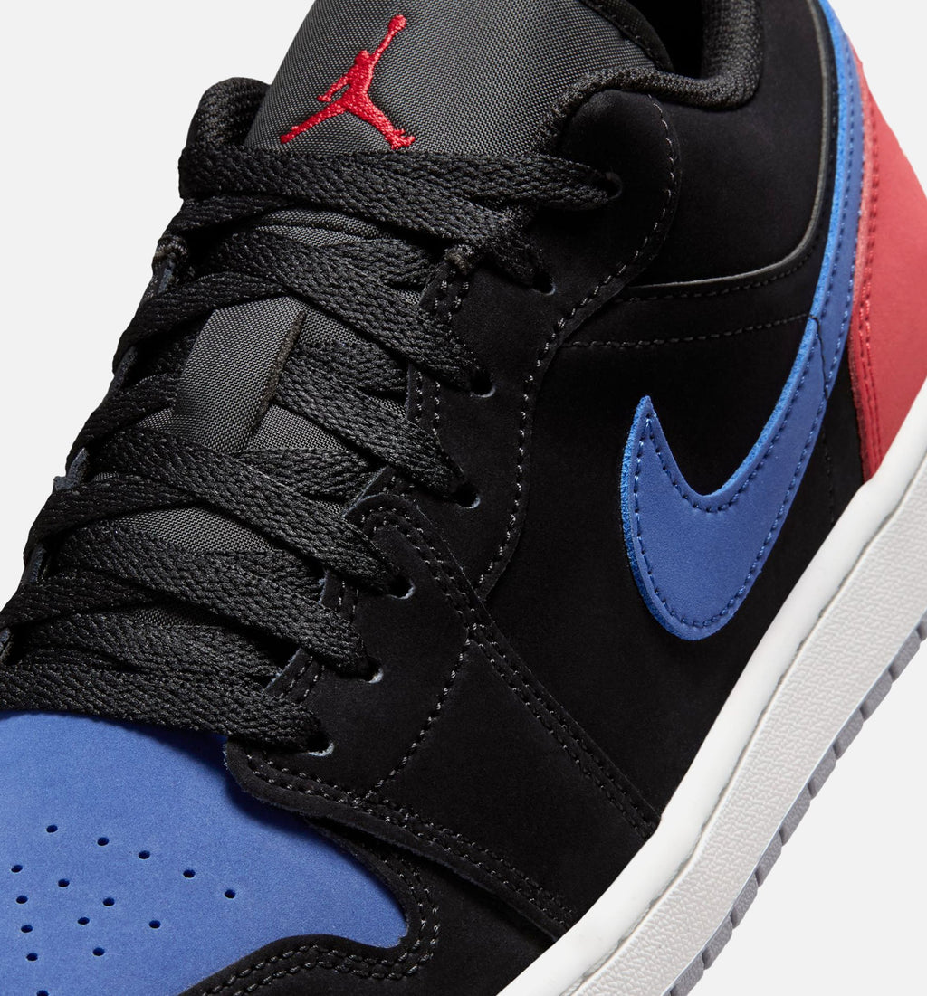 Air Jordan 1 Low Men's Sneakers - Black/Summit White/True Blue/Varsity Red