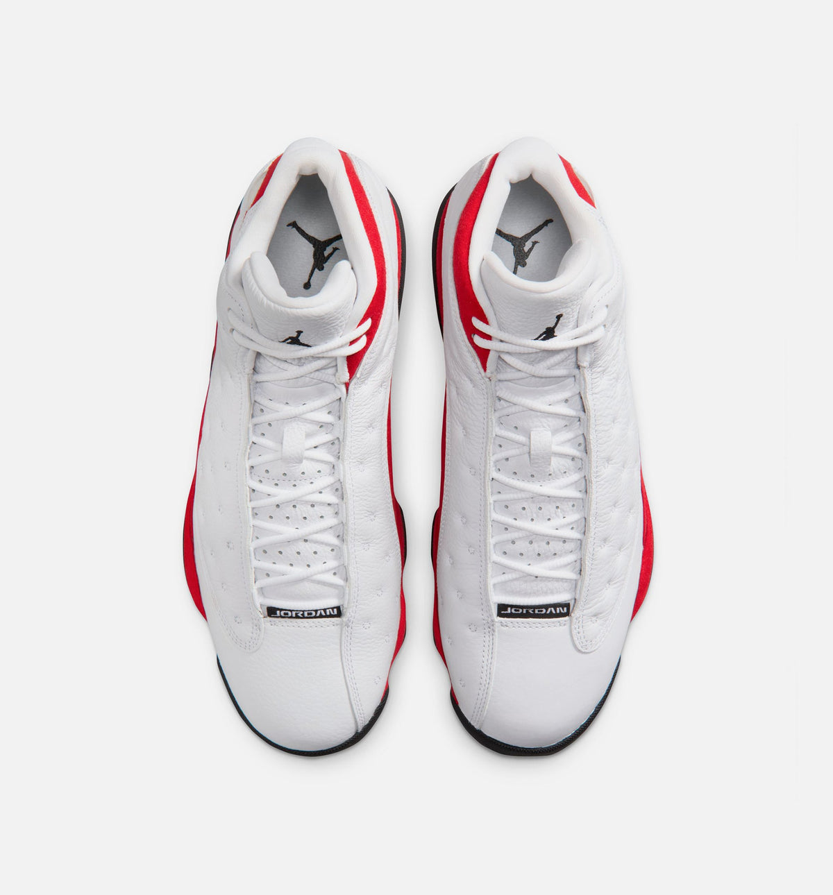 Air Jordan 13 Retro White and University Red Men's Sneakers - White/Black/True Red