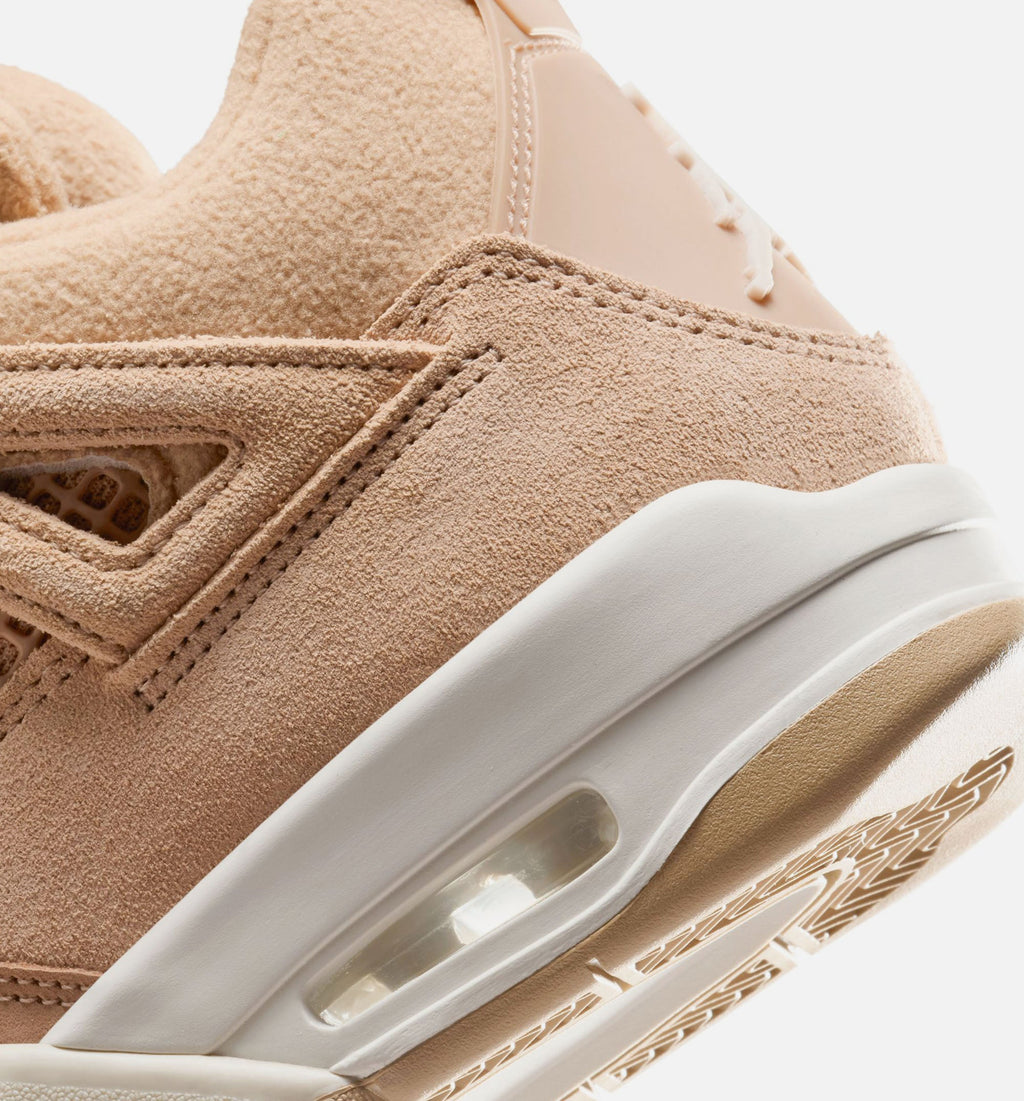 Air Jordan 4 Retro Cozy Girl Women's Sneakers - Hemp/Light Orewood Brown