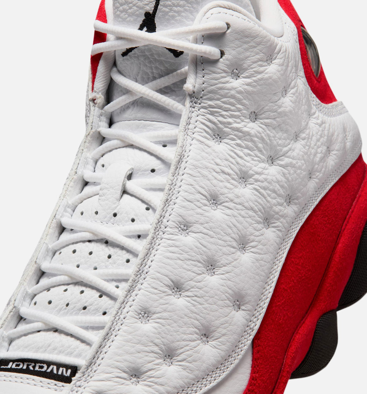Air Jordan 13 Retro White and University Red Men's Sneakers - White/Black/True Red