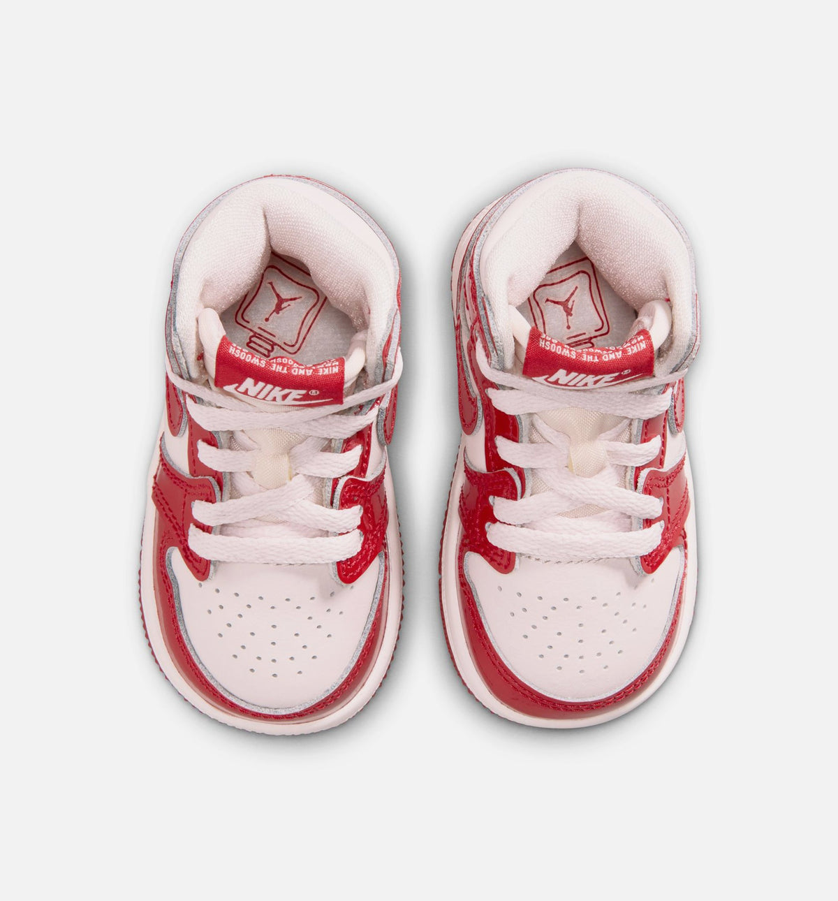 Air Jordan 1 Retro High OG Nails and Grails Infant/Toddler Sneakers - University Red/Metallic Silver