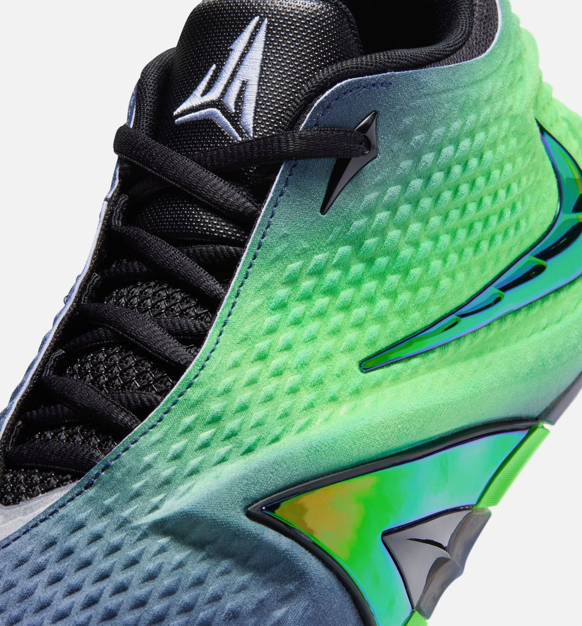 Ja 4 Nightmare Men's Sneakers - Obsidian/Black/Voltage Green/Metallic Silver