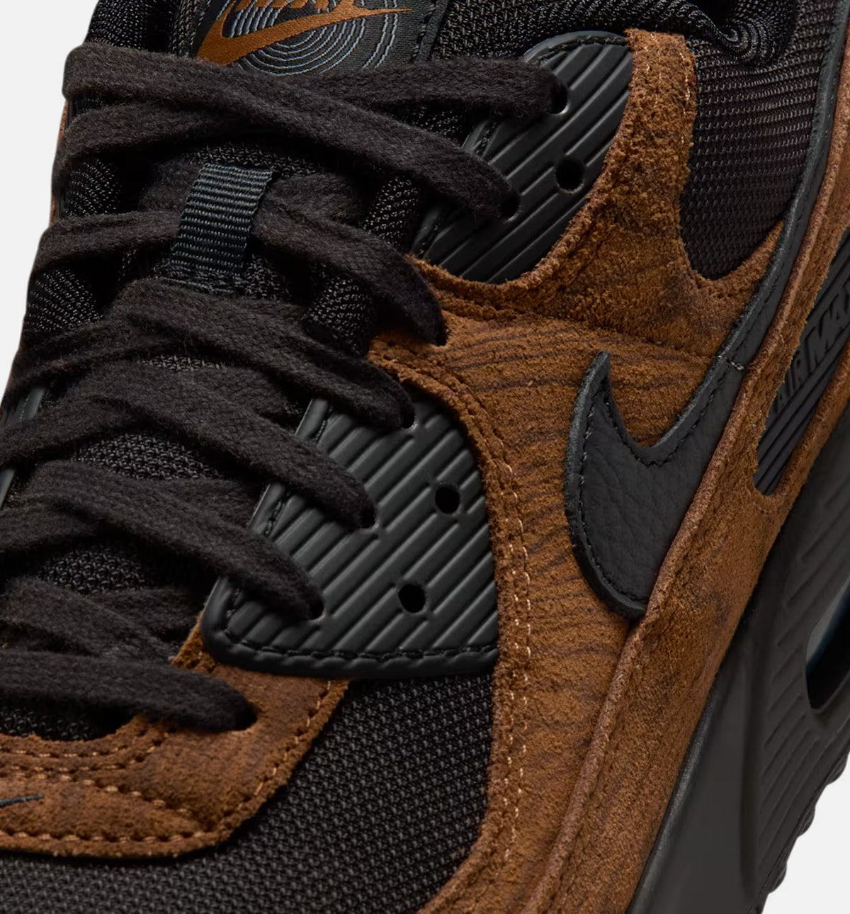 Air Max 90 Premium Men's Sneakers - Light British Tan/Velvet Brown/Black